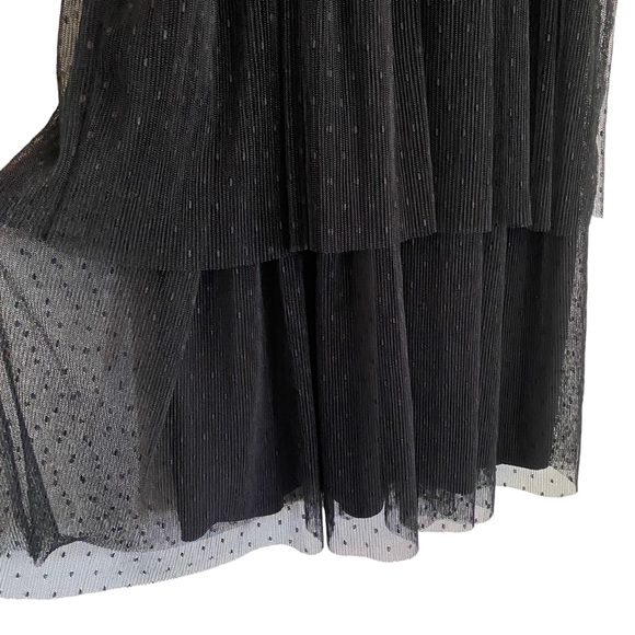 Dress The Population Kady Merlot Sequin Tiered Tulle Dress New With Tags - Picture 7 of 12